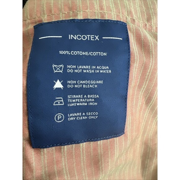 Incotex Milano Fit Men's Khaki Dress Pants 38 Classic Tailored Italian Trousers - Picture 10 of 11